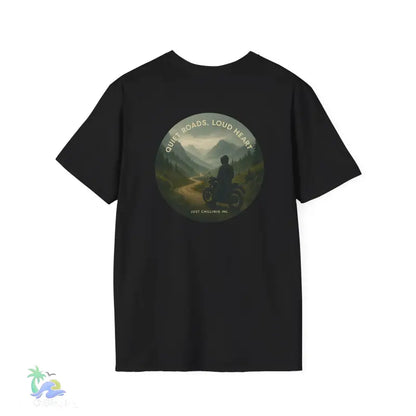 Motorcycle Tshirt- Express Yourself _ Quiet Road-Load Hearts - T-Shirt