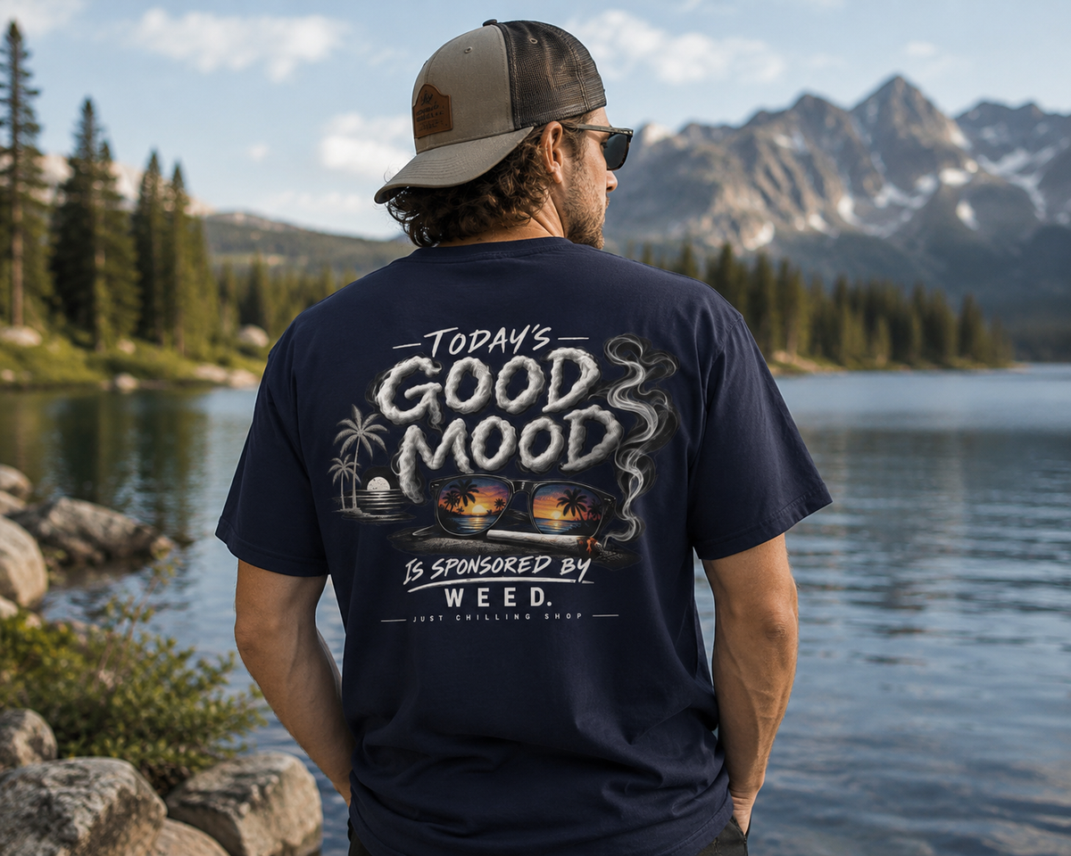 Today's good mood was brought to you by weed-  cannabis All Star Basic tee