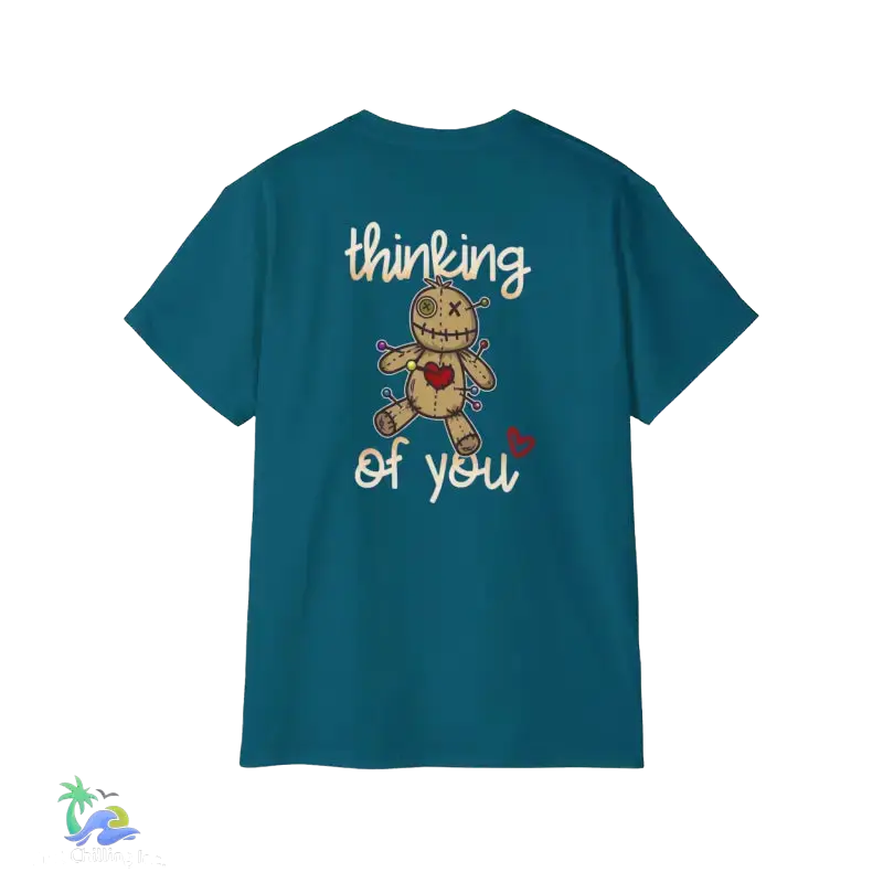 Unisex Ultra Cotton Tee Thinking - Galapagos Blue / S - T-Shirt