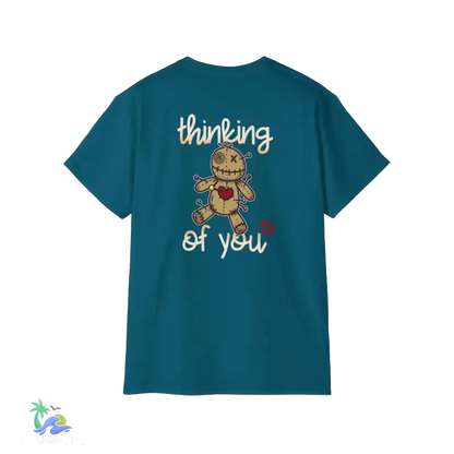Unisex Ultra Cotton Tee Thinking - Galapagos Blue / S - T-Shirt
