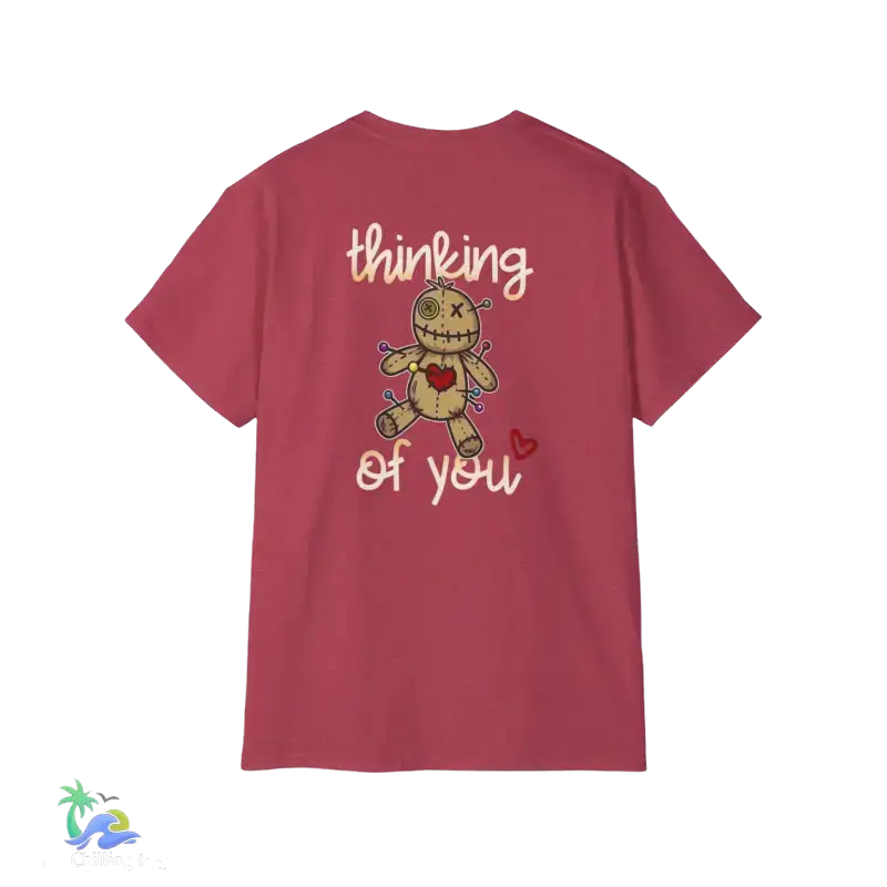 Unisex Ultra Cotton Tee Thinking - Heather Cardinal / S - T-Shirt