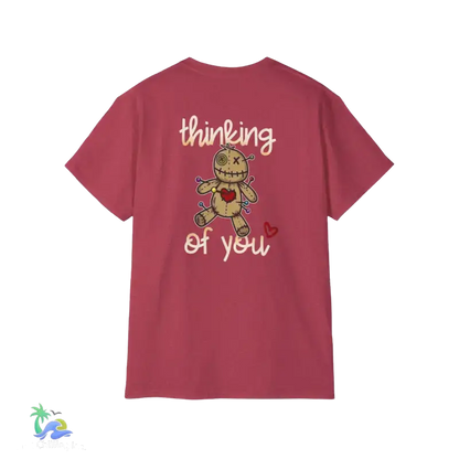 Unisex Ultra Cotton Tee Thinking - Heather Cardinal / S - T-Shirt