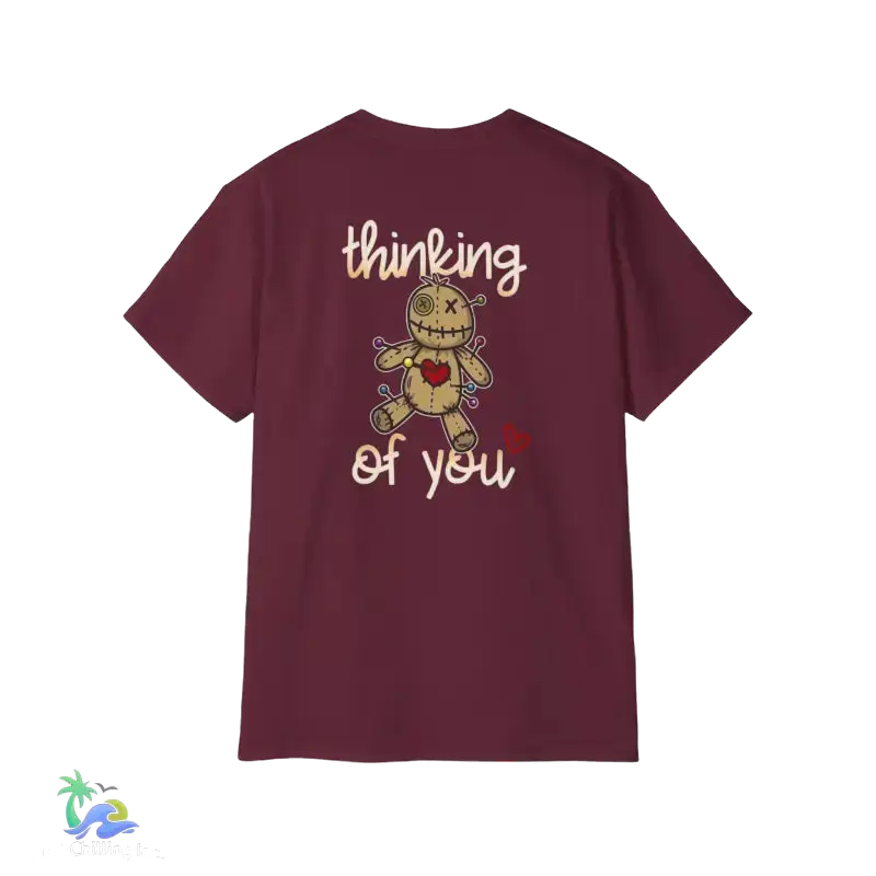 Unisex Ultra Cotton Tee Thinking - Maroon / S - T-Shirt