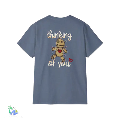 Unisex Ultra Cotton Tee Thinking - Heather Indigo / S - T-Shirt