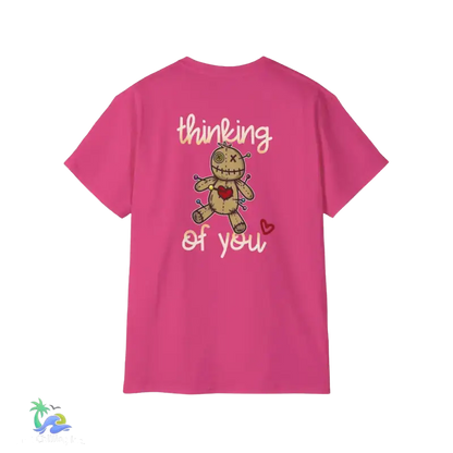 Unisex Ultra Cotton Tee Thinking - Heliconia / S - T-Shirt