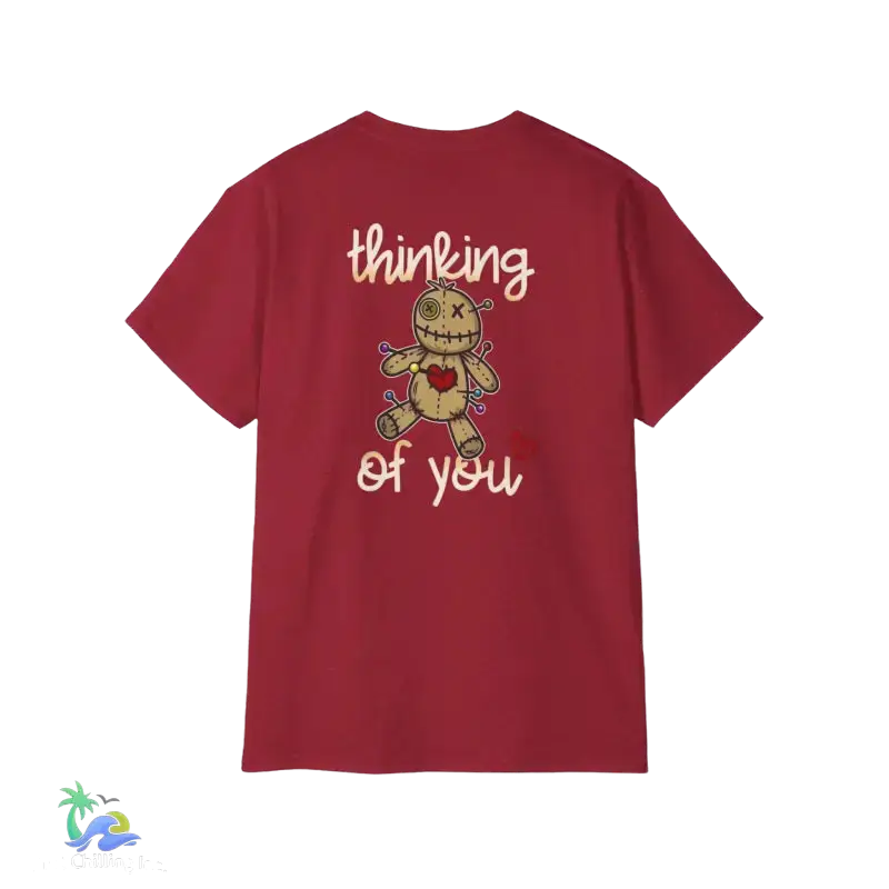 Unisex Ultra Cotton Tee Thinking - Antique Cherry Red / S - T-Shirt