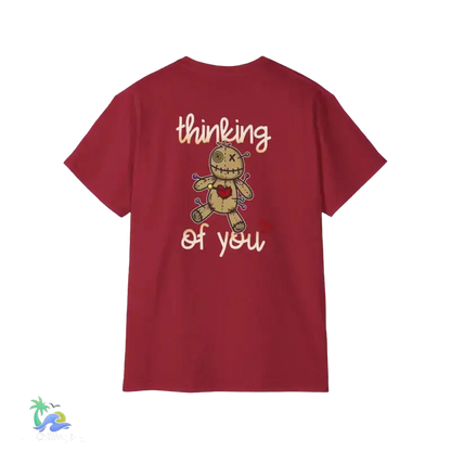 Unisex Ultra Cotton Tee Thinking - Antique Cherry Red / S - T-Shirt