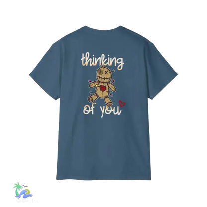 Unisex Ultra Cotton Tee Thinking - Indigo Blue / S - T-Shirt