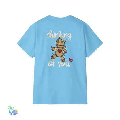 Unisex Ultra Cotton Tee Thinking - Sky / S - T-Shirt