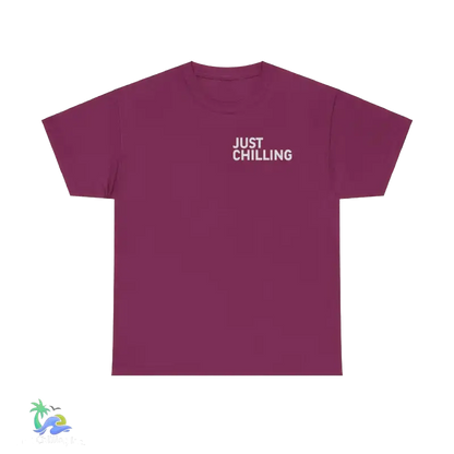 Unisex Heavy Cotton Tee running on coffee chaos and curses - T-Shirt