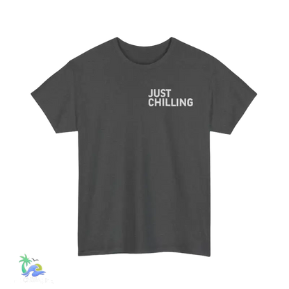 Unisex Heavy Cotton Tee running on coffee chaos and curses - T-Shirt