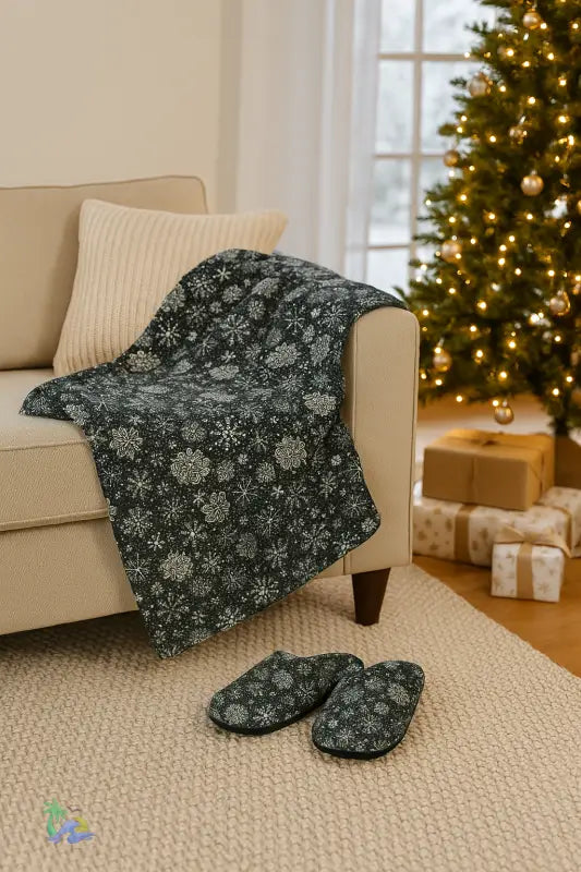 Snowflakes Arctic Fleece Blanket - 30’’ × 40’’ - Home Decor