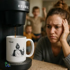 Ceramic Coffee Mug – Bold Printed 11oz White Ceramic Mug | Microwave Safe - Just Chilling Inc.