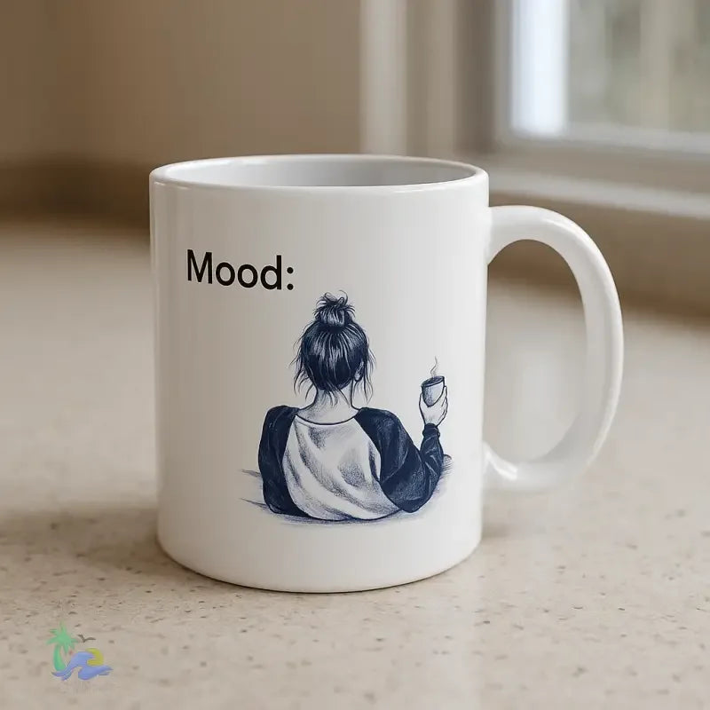 Ceramic Coffee Mug – Bold Printed 11oz White Ceramic Mug | Microwave Safe - Just Chilling Inc.