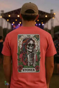 Stoner Tarot Tee - Unisex Cotton Shirt | Mystical Graphic T-Shirt, Comfortable Fit