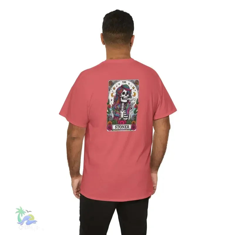 Stoner Tarot Tee - Unisex Cotton Shirt | Mystical Graphic T-Shirt, Comfortable Fit - Just Chilling Inc.