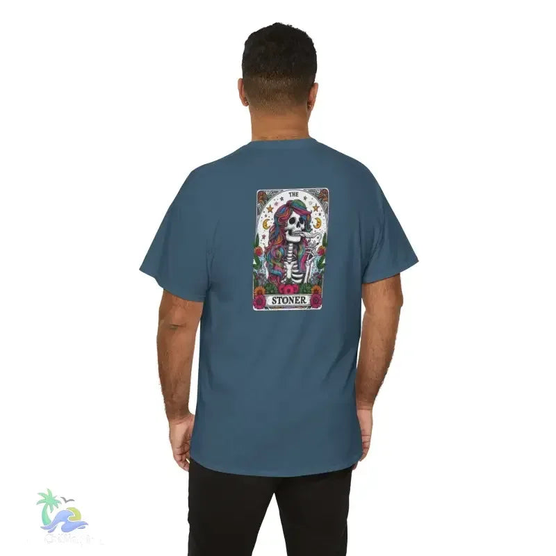 Stoner Tarot Tee - Unisex Cotton Shirt | Mystical Graphic T-Shirt, Comfortable Fit - Just Chilling Inc.