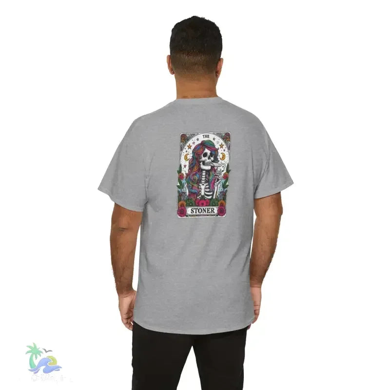 Stoner Tarot Tee - Unisex Cotton Shirt | Mystical Graphic T-Shirt, Comfortable Fit - Just Chilling Inc.