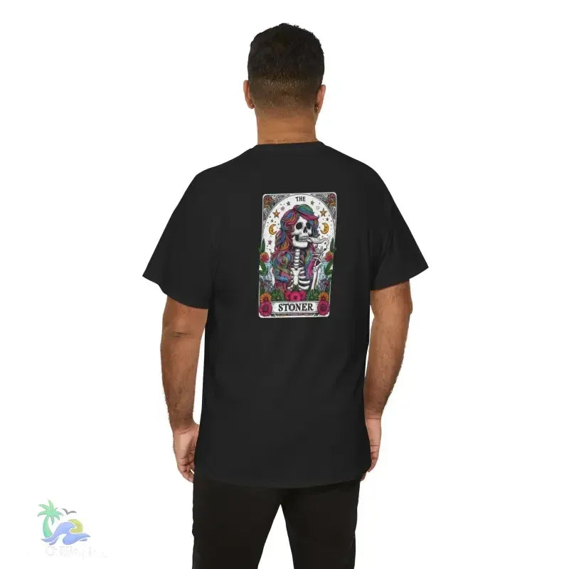 Stoner Tarot Tee - Unisex Cotton Shirt | Mystical Graphic T-Shirt, Comfortable Fit - Just Chilling Inc.