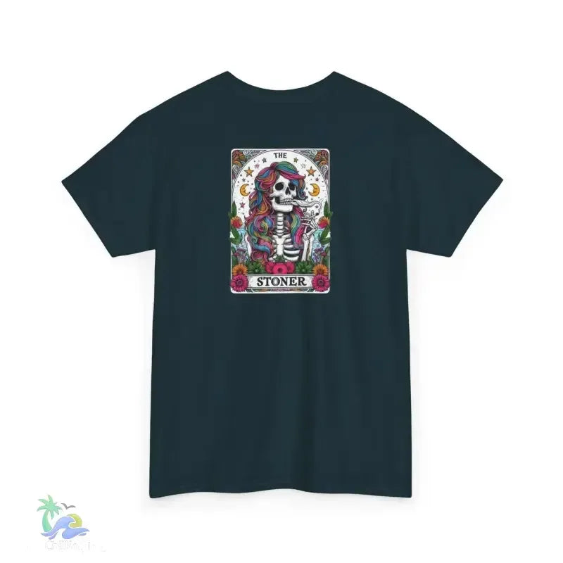 Stoner Tarot Tee - Unisex Cotton Shirt | Mystical Graphic T-Shirt, Comfortable Fit - Just Chilling Inc.