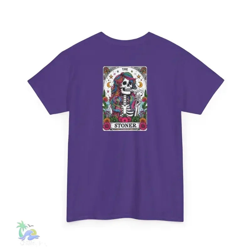 Stoner Tarot Tee - Unisex Cotton Shirt | Mystical Graphic T-Shirt, Comfortable Fit - Just Chilling Inc.