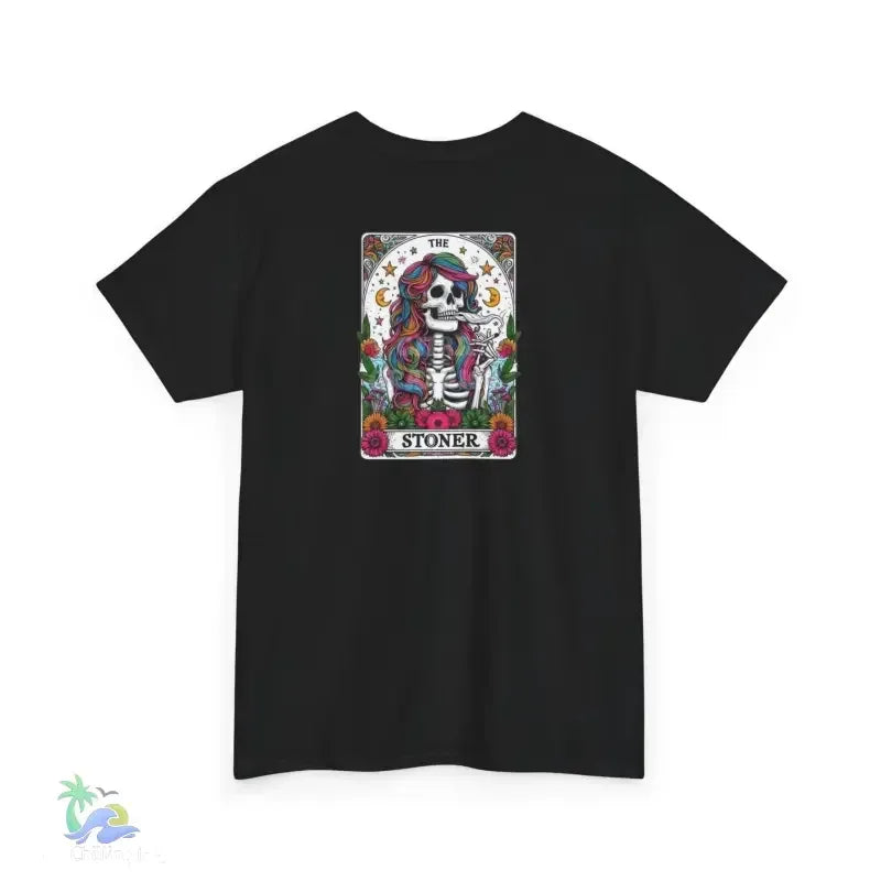 Stoner Tarot Tee - Unisex Cotton Shirt | Mystical Graphic T-Shirt, Comfortable Fit - Just Chilling Inc.
