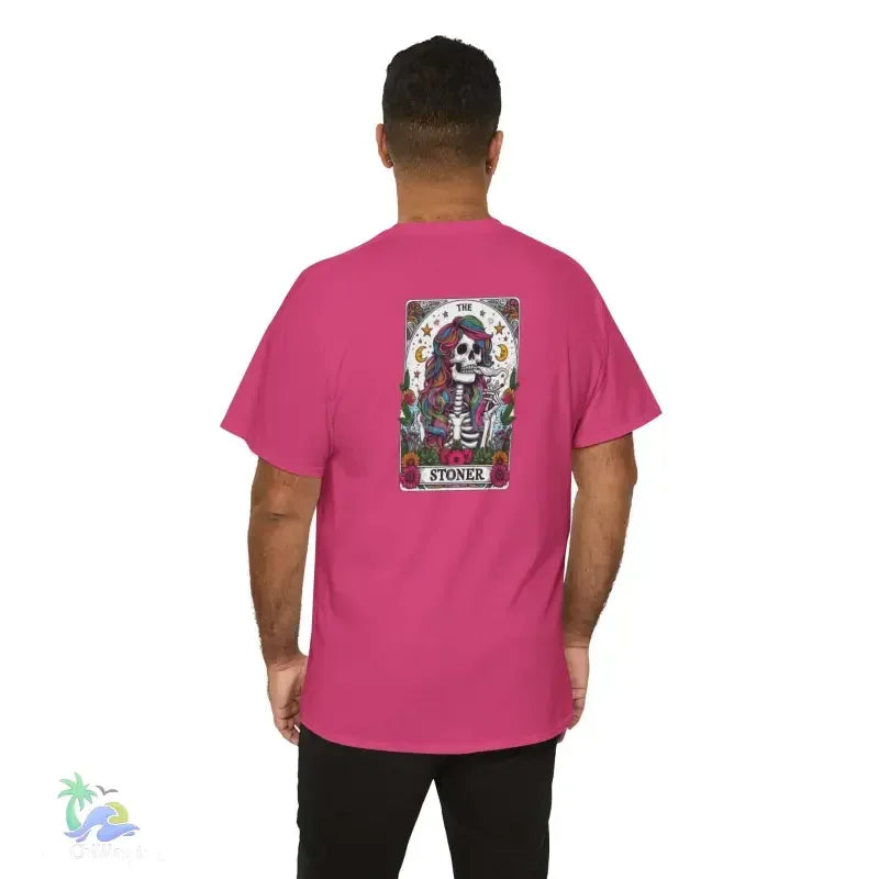 Stoner Tarot Tee - Unisex Cotton Shirt | Mystical Graphic T-Shirt, Comfortable Fit - Just Chilling Inc.