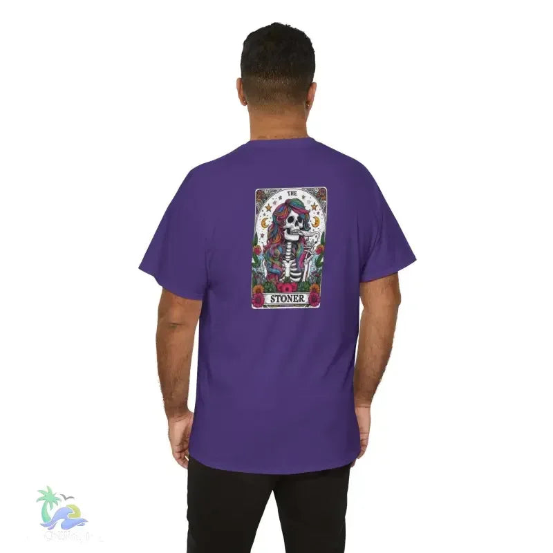 Stoner Tarot Tee - Unisex Cotton Shirt | Mystical Graphic T-Shirt, Comfortable Fit - Just Chilling Inc.