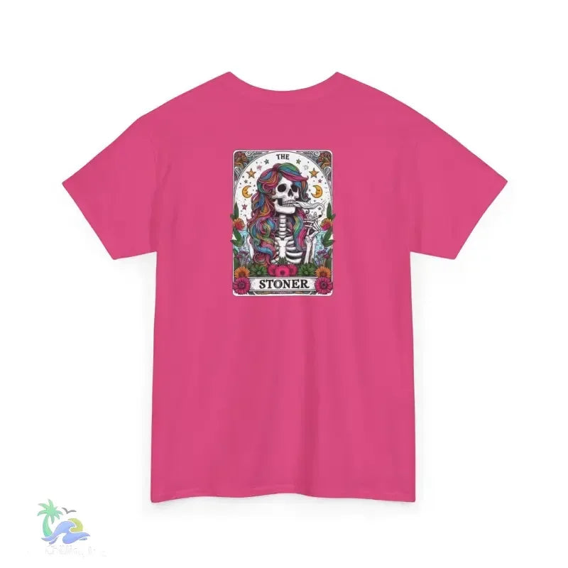 Stoner Tarot Tee - Unisex Cotton Shirt | Mystical Graphic T-Shirt, Comfortable Fit - Just Chilling Inc.