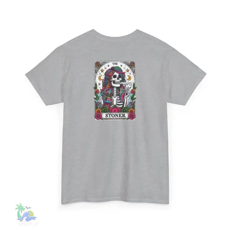 Stoner Tarot Tee - Unisex Cotton Shirt | Mystical Graphic T-Shirt, Comfortable Fit - Just Chilling Inc.
