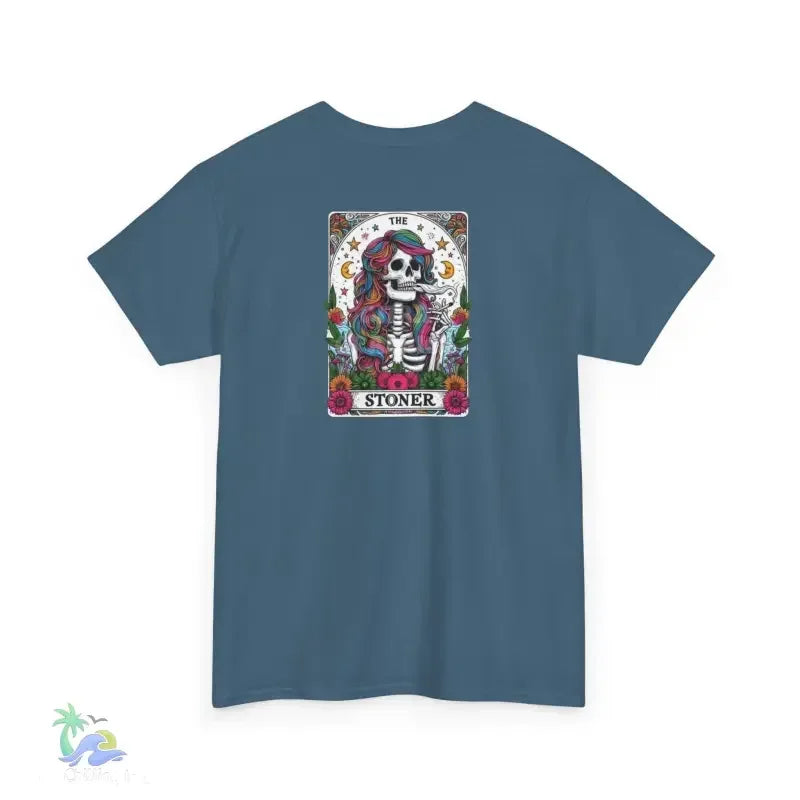 Stoner Tarot Tee - Unisex Cotton Shirt | Mystical Graphic T-Shirt, Comfortable Fit - Just Chilling Inc.