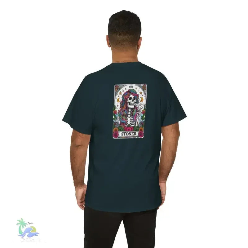 Stoner Tarot Tee - Unisex Cotton Shirt | Mystical Graphic T-Shirt, Comfortable Fit - Just Chilling Inc.