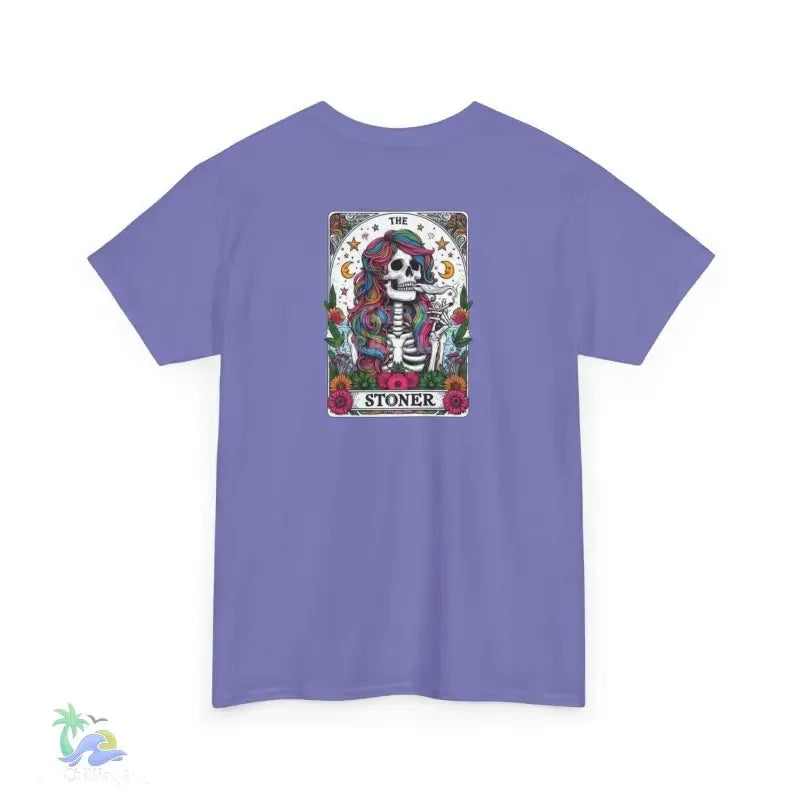 Stoner Tarot Tee - Unisex Cotton Shirt | Mystical Graphic T-Shirt, Comfortable Fit - Just Chilling Inc.
