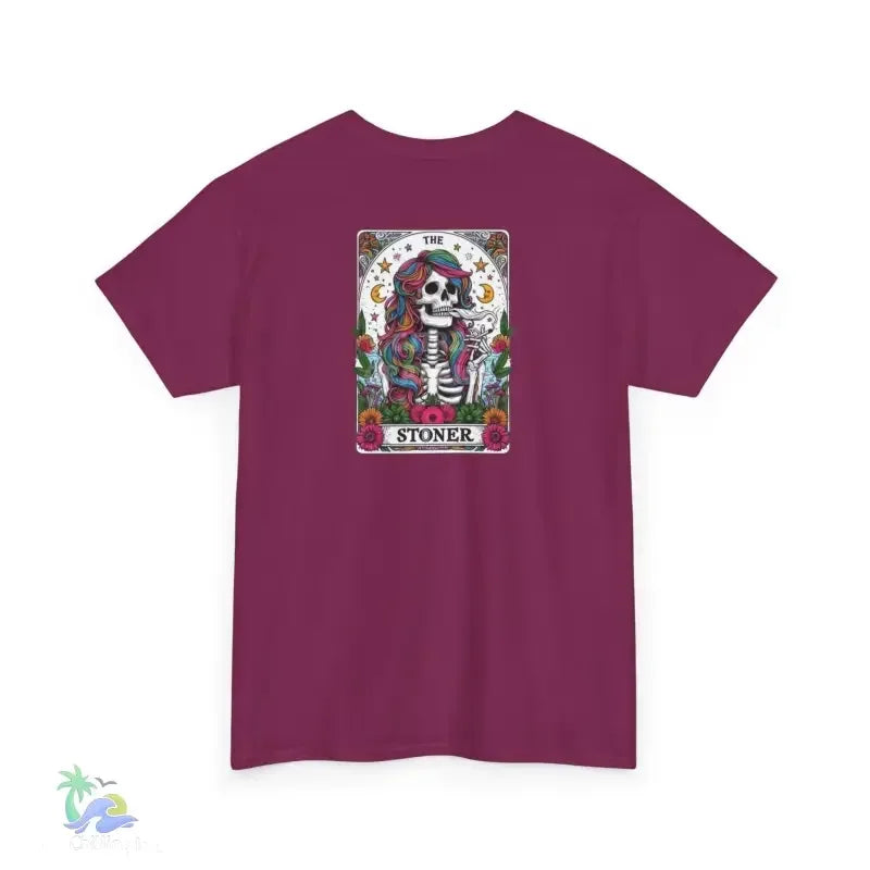 Stoner Tarot Tee - Unisex Cotton Shirt | Mystical Graphic T-Shirt, Comfortable Fit - Just Chilling Inc.