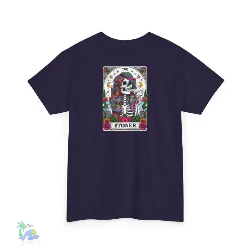 Stoner Tarot Tee - Unisex Cotton Shirt | Mystical Graphic T-Shirt, Comfortable Fit - Just Chilling Inc.