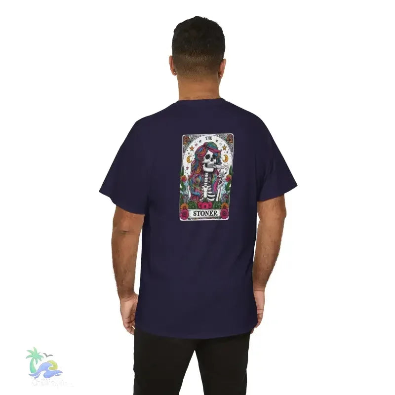 Stoner Tarot Tee - Unisex Cotton Shirt | Mystical Graphic T-Shirt, Comfortable Fit - Just Chilling Inc.
