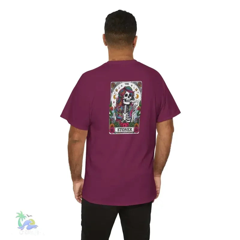 Stoner Tarot Tee - Unisex Cotton Shirt | Mystical Graphic T-Shirt, Comfortable Fit - Just Chilling Inc.