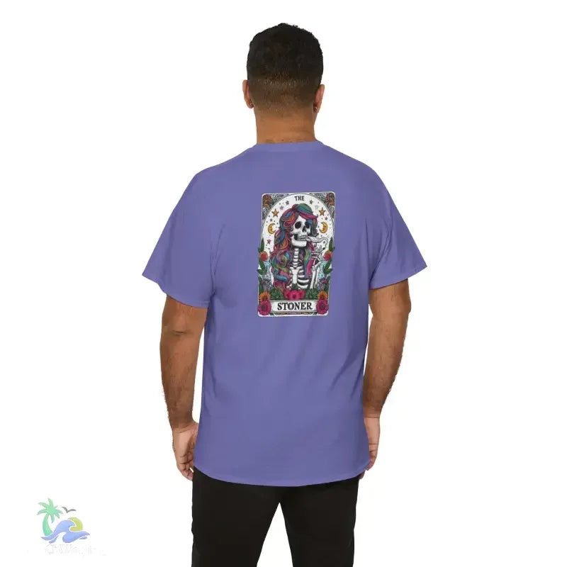 Stoner Tarot Tee - Unisex Cotton Shirt | Mystical Graphic T-Shirt, Comfortable Fit - Just Chilling Inc.