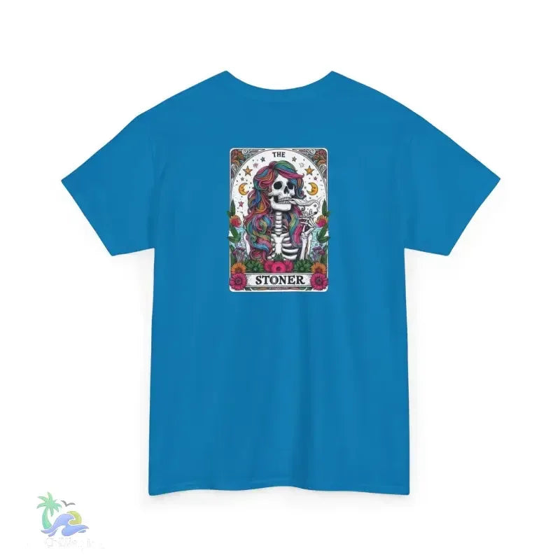 Stoner Tarot Tee - Unisex Cotton Shirt | Mystical Graphic T-Shirt, Comfortable Fit - Just Chilling Inc.