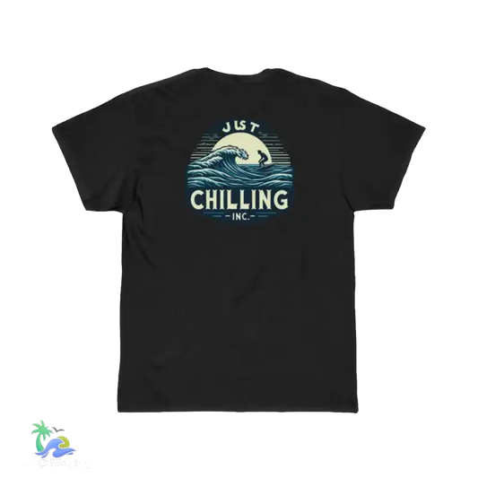 Surf-Inspired Mens Short Sleeve Tee Perfect for Catching Waves - Just Chilling Inc. - 