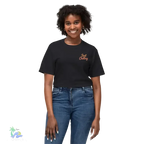 Black Cat T-Shirt – Minimalist Halloween Tee With Moon Design | Comfortable Cotton Top - Just Chilling Inc.