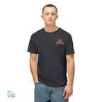 Black Cat T-Shirt – Minimalist Halloween Tee With Moon Design | Comfortable Cotton Top - Just Chilling Inc.