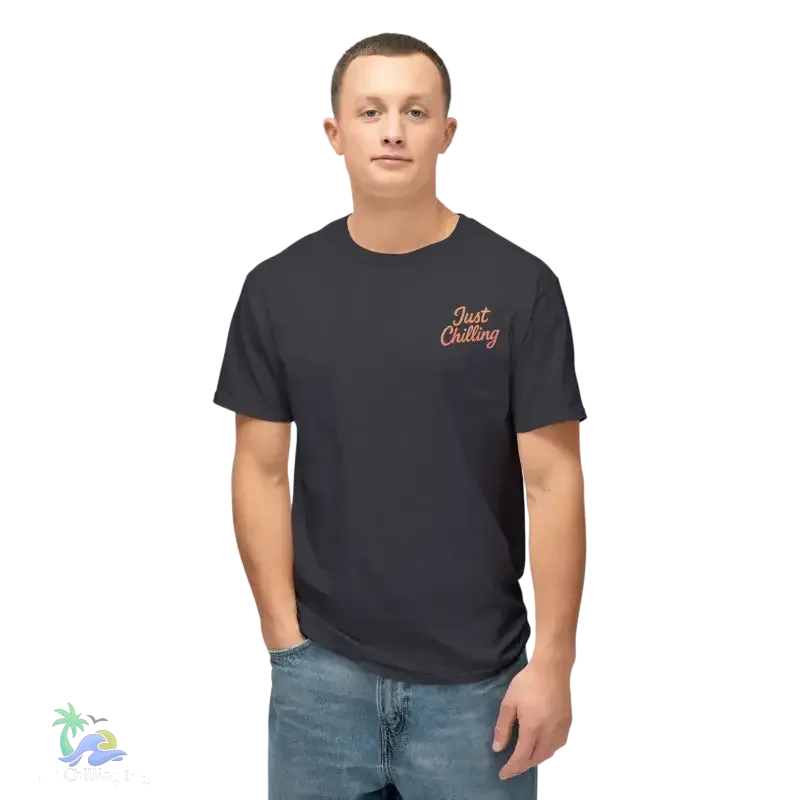 Black Cat T-Shirt – Minimalist Halloween Tee With Moon Design | Comfortable Cotton Top - Just Chilling Inc.