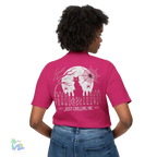 Black Cat T-Shirt – Minimalist Halloween Tee With Moon Design | Comfortable Cotton Top - Just Chilling Inc.