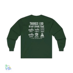 Motorcycle Lover Tee - Long Sleeve Cotton Biker Shirt With Durable Seams - Just Chilling Inc.