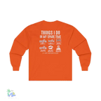 Motorcycle Lover Tee - Long Sleeve Cotton Biker Shirt With Durable Seams - Just Chilling Inc.