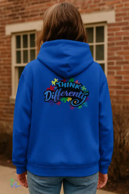 Think Differently Autism Awareness Hoodie - Royal / S - Hoodie