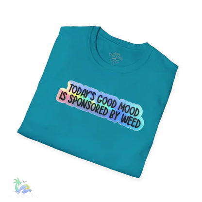 Today’s good mood was brought to you by weed- cannabis All Star Basic tee - T-Shirt