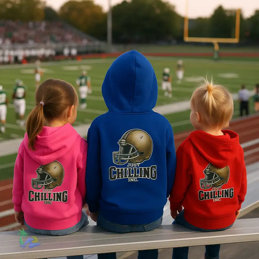 Toddler Pullover Fleece Hoodie football hoodie - 2T / Royal - Kids clothes