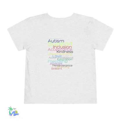 Toddler Short Sleeve Tee Autism support tee - Athletic Heather / 2T - Kids clothes